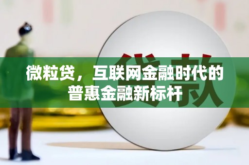 安庆微粒贷，互联网金融时代的普惠金融新标杆