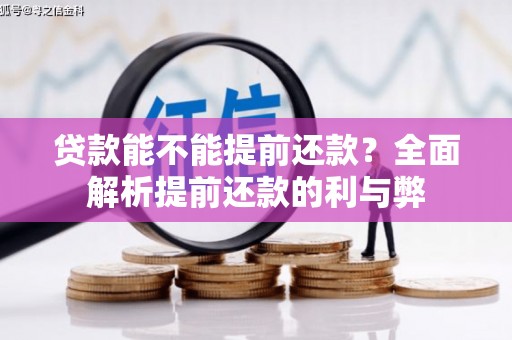 安庆贷款能不能提前还款？全面解析提前还款的利与弊