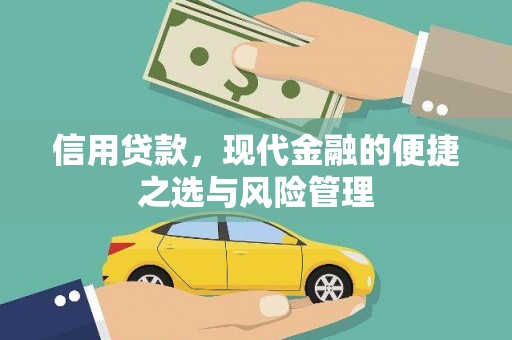 安庆信用贷款，现代金融的便捷之选与风险管理