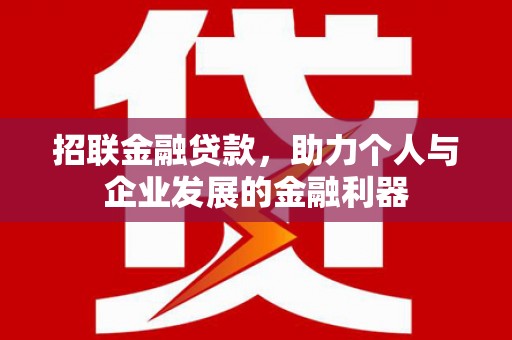安庆招联金融贷款，助力个人与企业发展的金融利器