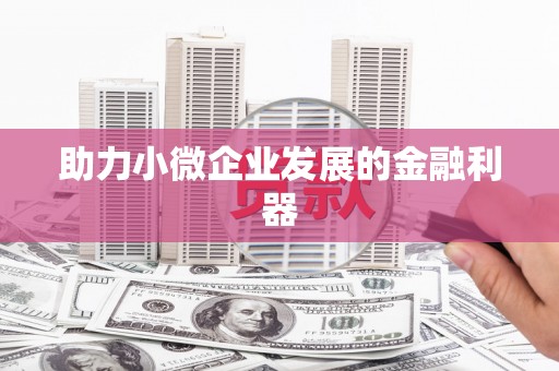 安庆助力小微企业发展的金融利器