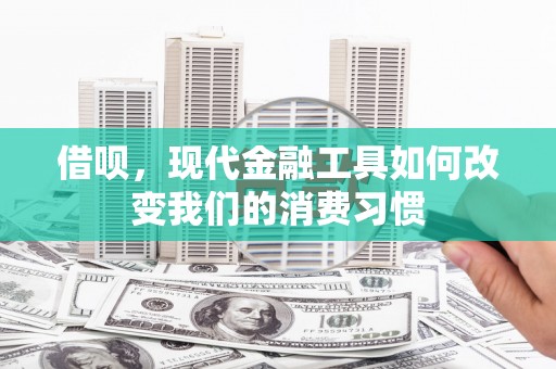 安庆借呗，现代金融工具如何改变我们的消费习惯