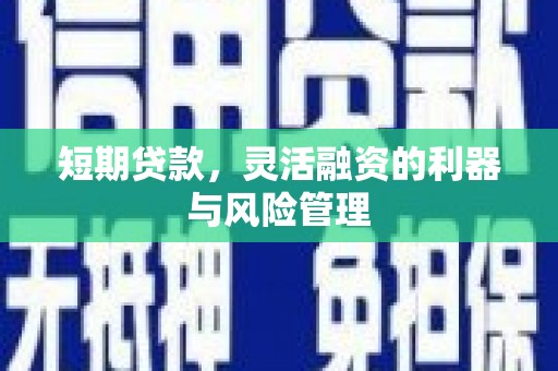 安庆短期贷款，灵活融资的利器与风险管理
