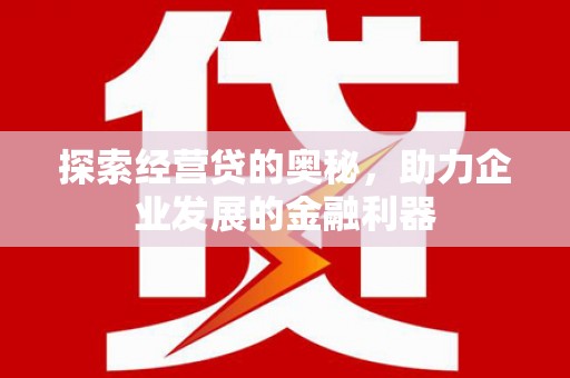 安庆探索经营贷的奥秘，助力企业发展的金融利器