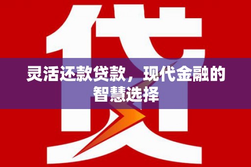 安庆灵活还款贷款，现代金融的智慧选择