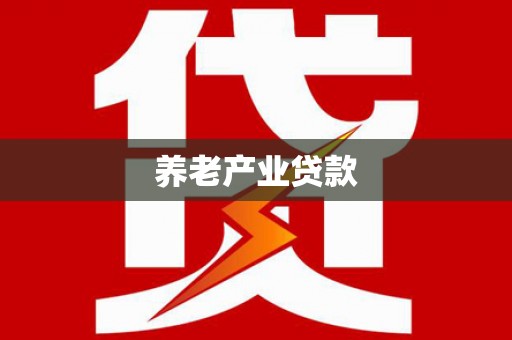 安庆养老产业贷款