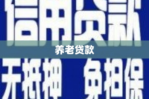 安庆养老贷款